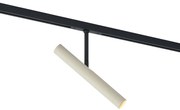 Spot modern bej cu negru pentru sistem de șină monofazat - Slimline Avery