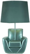 Mauro Ferretti Lampă Pentru Noptieră Midcentury Turcoaz cm Ø 26X43 | Aosom Romania