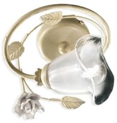 Lustra aplicata clasica cu flori din ceramica realizate manual SIENAL