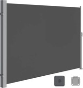 Marchiză laterală HORIZON pentru terasă, 180x450cm, gri SongmicsHome
