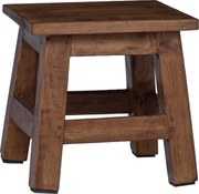 vidaXL Taburet natural 26 x 26 x 26 cm Lemn de mahon