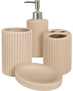 Set baie Stripes, 4 buc, bej