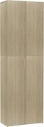 vidaXL Dulap de birou, stejar sonoma, 60x32x190 cm, lemn prelucrat