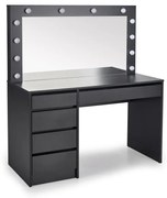 Masă de toaletă AMORIO neagră