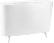 Gazetă MILANO, coș pentru ziare, KOZIOL, bumbac alb