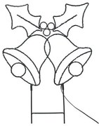 Solight 1V289 - Decorațiune LED de exterior pentru Crăciun, 100 LED/3xAA, IP44, lumină caldă, clopoței