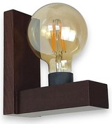 Aplica de perete rustica fabricata manual din lemn ARCOS