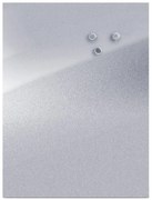 Tablă magnetică pentru notițe INOX + 3 magneți, 60x80 cm, ZELLER