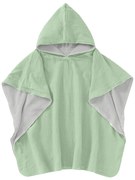 Prosop plaja - Poncho copii din muselina dubla si frotir Kidizi 6-24 luni Mint
