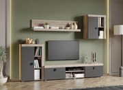 Set Mobilier Living Gri cu Stejar Gri Sam-C23