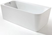 Cada freestanding Kreiner Maggie 160x75 cm finisaj alb stanga lipita de perete BTW