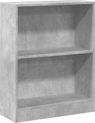 vidaXL Bibliotecă, gri beton, 60x24x76 cm, lemn compozit