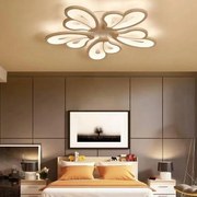 Lustra LED G3314-5 WH – 130W, cu telecomanda, 3 temperaturi de culoare