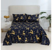 Cearsaf si fata de perna GOLDEN DEER Dimensiune: 2 ks 50 x 70 cm | 200 x 240 cm