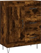vidaXL Servantă, stejar fumuriu, 69,5x34x90 cm, lemn compozit