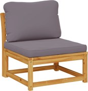 vidaXL Canapea de grădină cu perne, lemn masiv de acacia