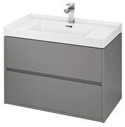 Dulap suspendat pentru lavoar Cersanit Crea mdf gri 80 cm