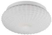 Plafoniera baie moderna 30cm IP44 Clam sticla alba NVL-9738256