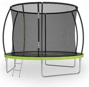 Trambulină de grădină pentru copii cu plasă și scară SIDER 8FT - diametru 252 cm