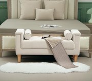BAC207 - Bancuta 115 cm, divan, bancheta, banca living, dormitor, hol - Crem