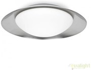 Plafoniera LED moderna SIDE 15W alb/nickel 62141