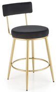 Scaun de bar Burke, negru