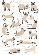 Ilustrație Siamese Cat Print, Hanna Melin