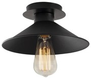 Plafonieră neagră cu abajur din metal ø 24 cm Berceste – Opviq lights