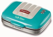 Aparat preparare vafe/gofre Ariete PARTY TIME 1973/01, 700W, Acoperire neaderenta, 2 placi, Blocare, Turcoaz