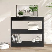 vidaXL Bibliotecă/Separator cameră, negru, 80x30x72 cm