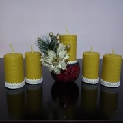 Lumanare ceara de albine tip fagure 10/6 cm