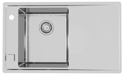 Chiuveta inox Alveus Stricto 10 Satin 79x48 cm stanga