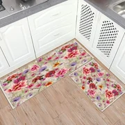 Set 2 Covoare bucatarie antiderapante 60x80 cm + 60x120 cm, CBU303
