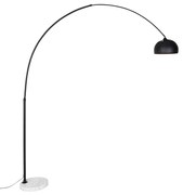 Lampa cu arc modernă neagră cu alb reglabil - XXL
