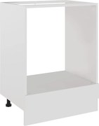 vidaXL Dulap pentru cuptor "Riga", alb, 60x46x81,5 cm, lemn prelucrat