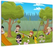 Tablou - Copii la locul de joacă (70x50 cm)