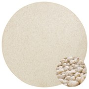 Covor crem rotund ø 200 cm Wolly – BT Carpet