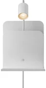 Spot de perete cu raft și USB Nordlux ROOMI 1xGU10/8W/230V alb
