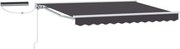 vidaXL Cort electric retractabil Antracit 2,5 x 2 m