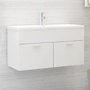 vidaXL Dulap de chiuvetă, alb, 90x38,5x46 cm, PAL