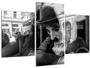 Tablou - Charles Chaplin la Praga (90x60 cm)