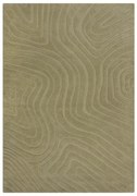 Covor kaki țesut manual din lână 200x290 cm Mesmerise Sage – Flair Rugs