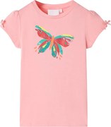 vidaXL Tricou pentru copii, roz, 116