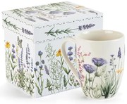 Cană din porţelan GRĂDINĂ DE LAVANDĂ în cutie cadou 350 ml