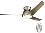 Ventilator LED dimabil de tavan ERIS 10W/230V IP44 Kichler KLF-ERIS-60-BN + telecomandă