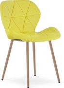Scaun de masa MANGO VELVET, galben