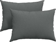 vidaXL Perne pentru canapea 2 pcs Gri închis 70 x 50 cm țesătură