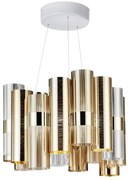 Lustra LED moderna design Art Deco realizata manual LA LOLLO M Gold