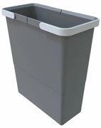 Coș de gunoi cu mânere II 12 l, gri