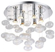 Lustra moderna aplicata design deosebit 49cm Luvia clar